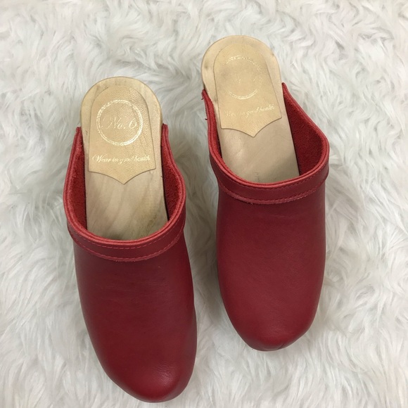 No. 6 Old School high heel clogs - Picture 3 of 11